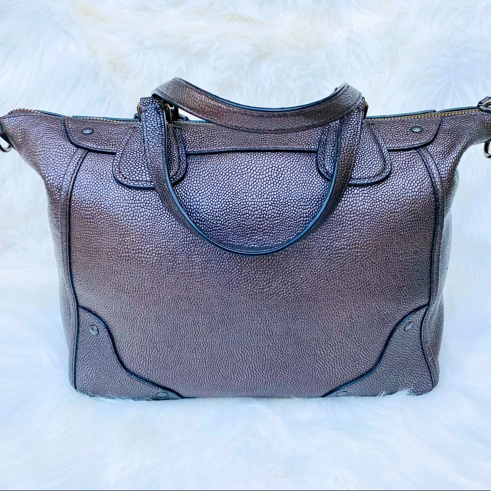Coach ✨ Mickie Caviar Grain Leather Satchel